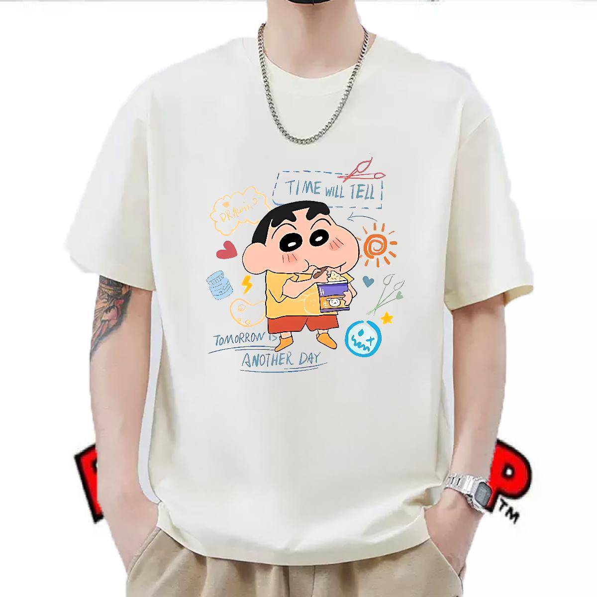 New Arrival Man T Shirts Customized Anime Printing Street Tshirts Cotton Breathable Short Sleeve High Quality