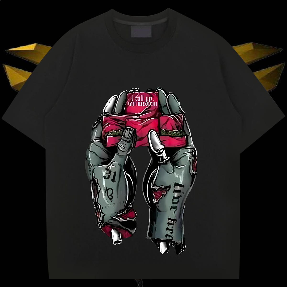 Customized T Shirt For Man Anime Mens Tshirts Hip Hop Breathable Crew Neck Brand Wear