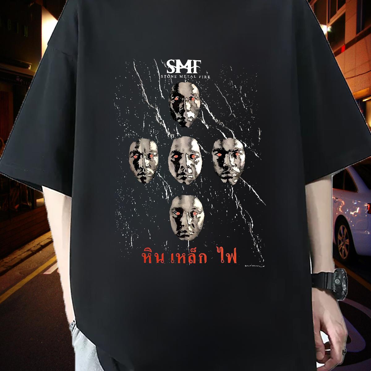 Loose Men T Shirts Street Wear Round Neck Short Sleeve Men Tees Fashion Designer Custom Printing Tops Tees