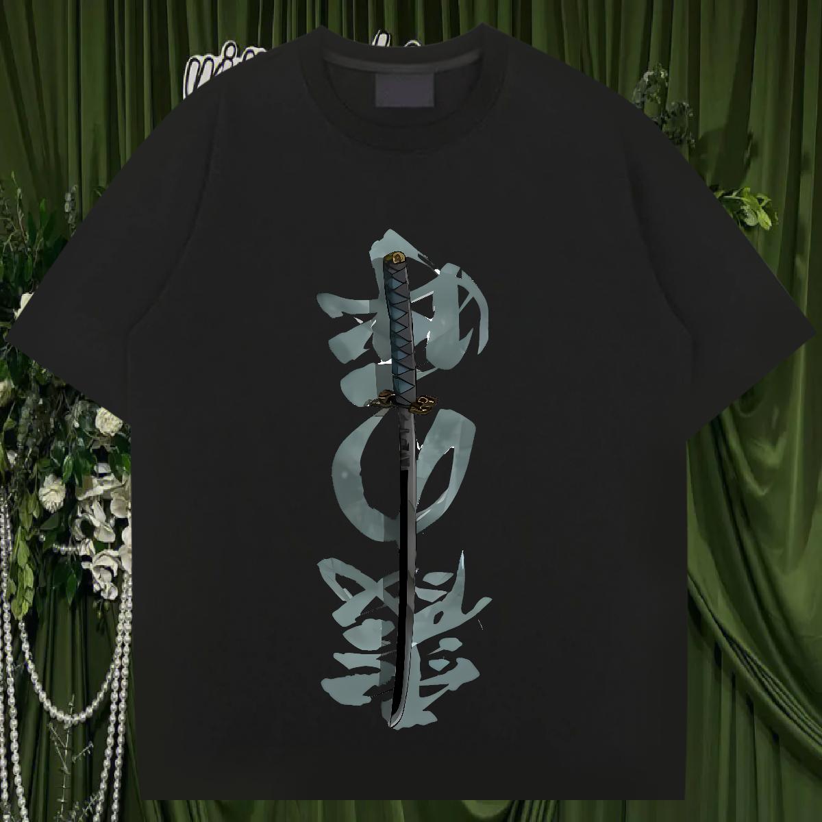 New Arrival T shirt Black Oversized Beach Men Tshirts Cotton Breathable Short Sleeve Loose