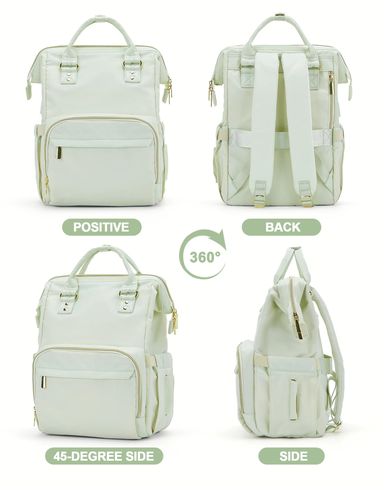 Womens laptop backpack waterproof travel work backpack wallet fashionable business teacher nurse computer bag with USB port 240704