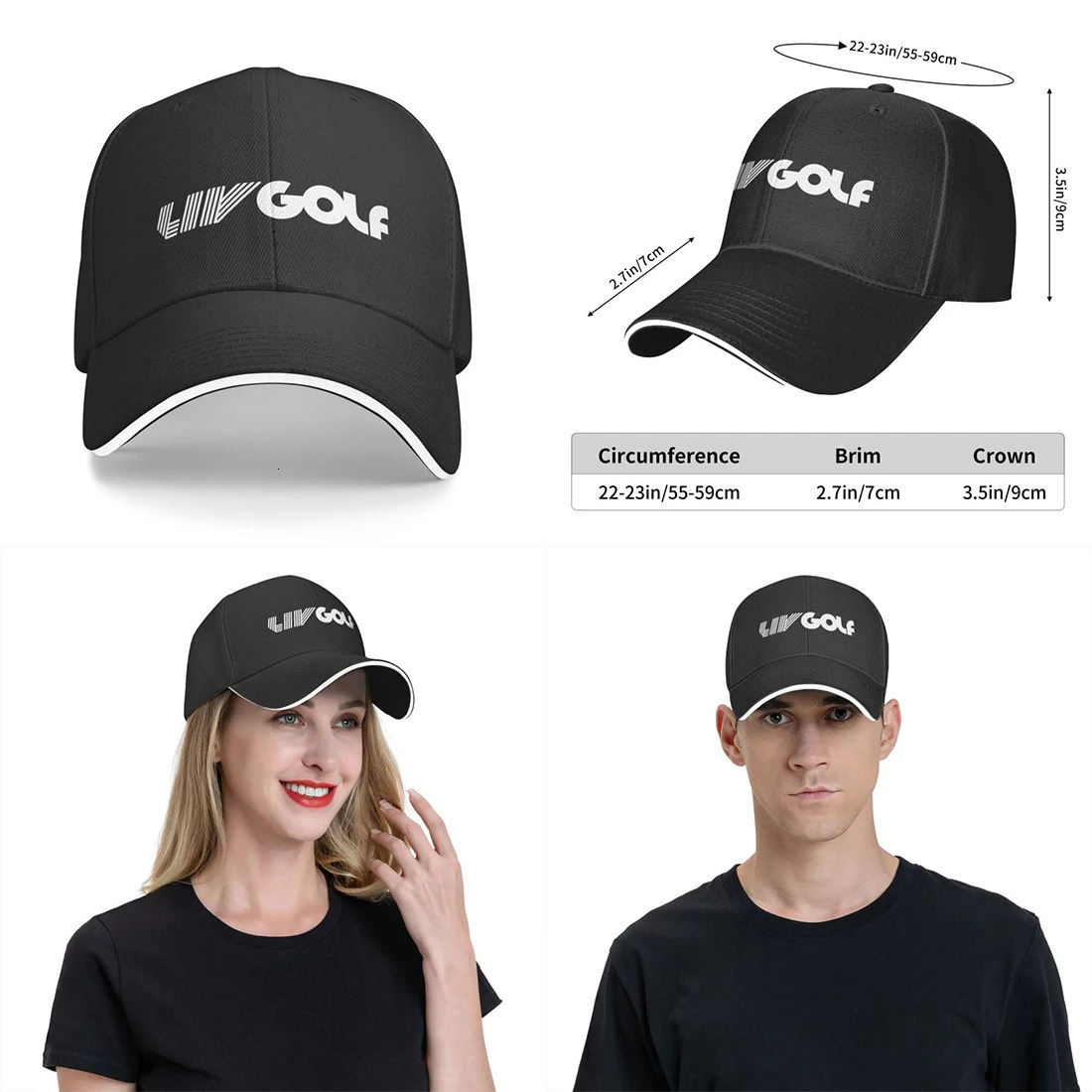 Golf Tournament Liv Baseball Caps Accessories Vintage Cap Unisex Outdoor Adjustable Fit 240709 dh5727163