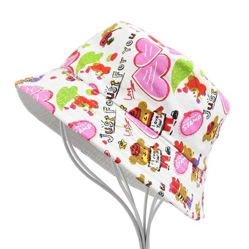 Baby Pattern Style Hat Baby Cotton Hat Spring/Summer 2-6 Year Old Children Boys and Girls Flower Sun Hat Autumn Fisherman Beach HatW240713