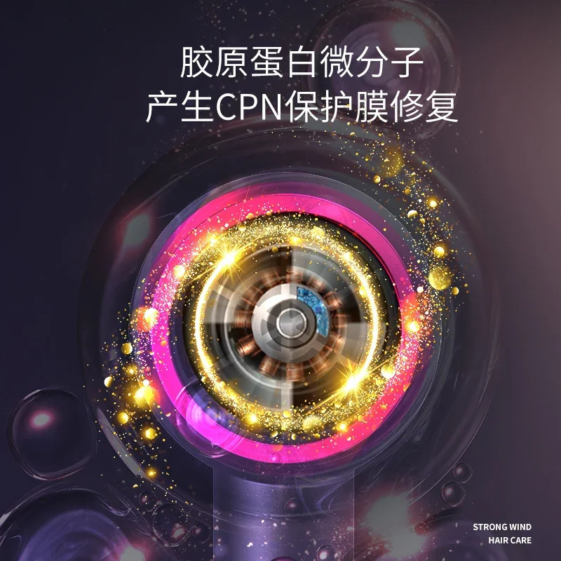 1250W Quick Hairdryer Cold Wind Hair Dryer Style Hair Dryer Professional Blow Dryer Suitable for Home Salon Blue Light 240708