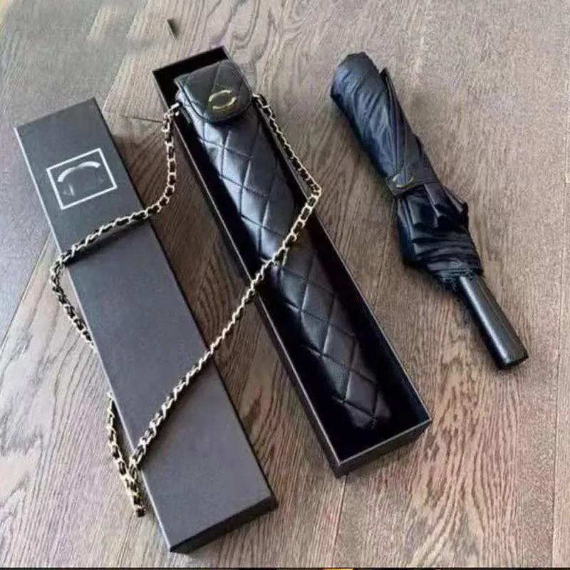 Luxury Big Sun Umbrella Beach Parasols Clear Umbrella Folding UV Parasols Windproof Ladies Umbrellas Gift Box