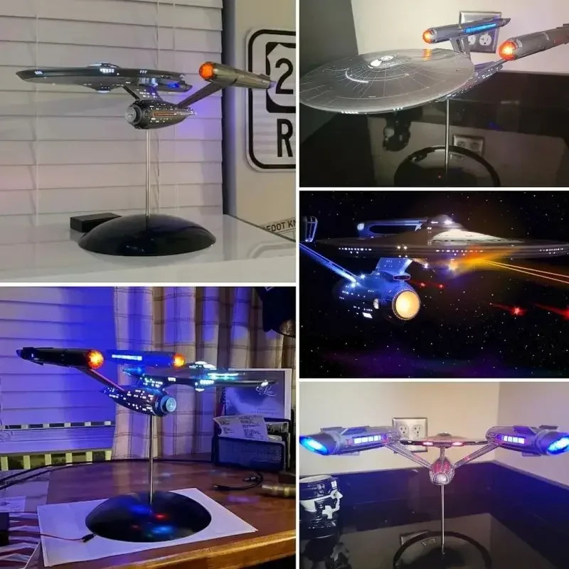 Metal Aircraft Replica Star Treks Enterprise 1 1000 Model Assemble Starship Handicraft Ornament Collectible Toy Gift 240708 - view 3