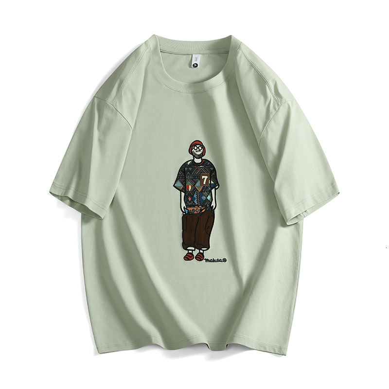 Flash delivery short sleeved T-shirt for fashion summer 2024 new loose, personalized and handsome men's top