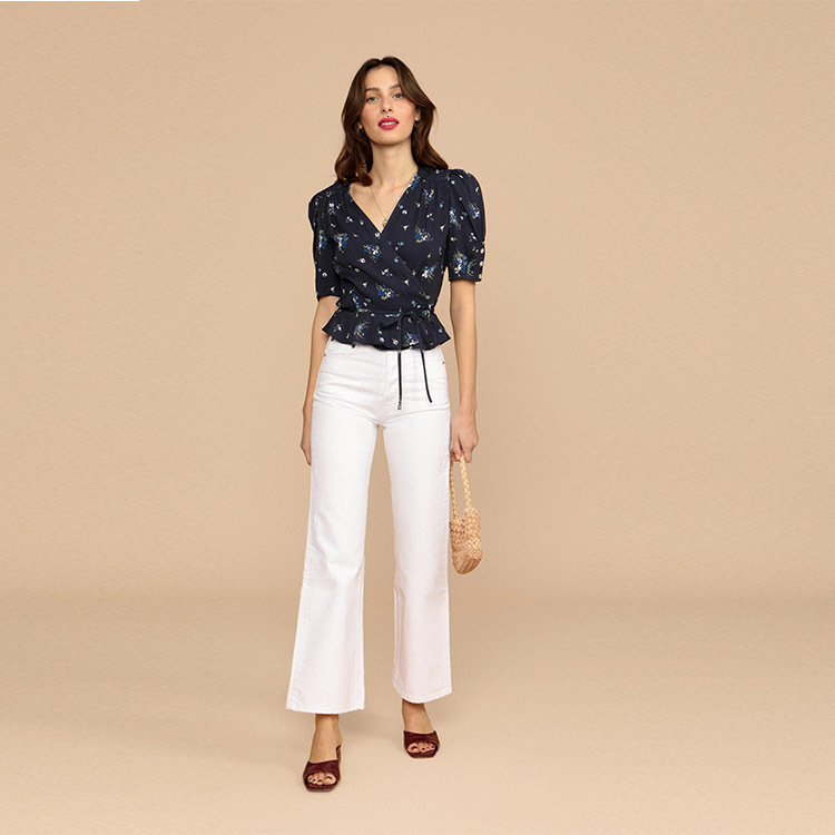 343 # Rouj Silk Printed Strap Top 2021 Summer New French Style Women's Clothing Sexy Loose Bifurcated Novelty Self-cultivation Pregnant Women