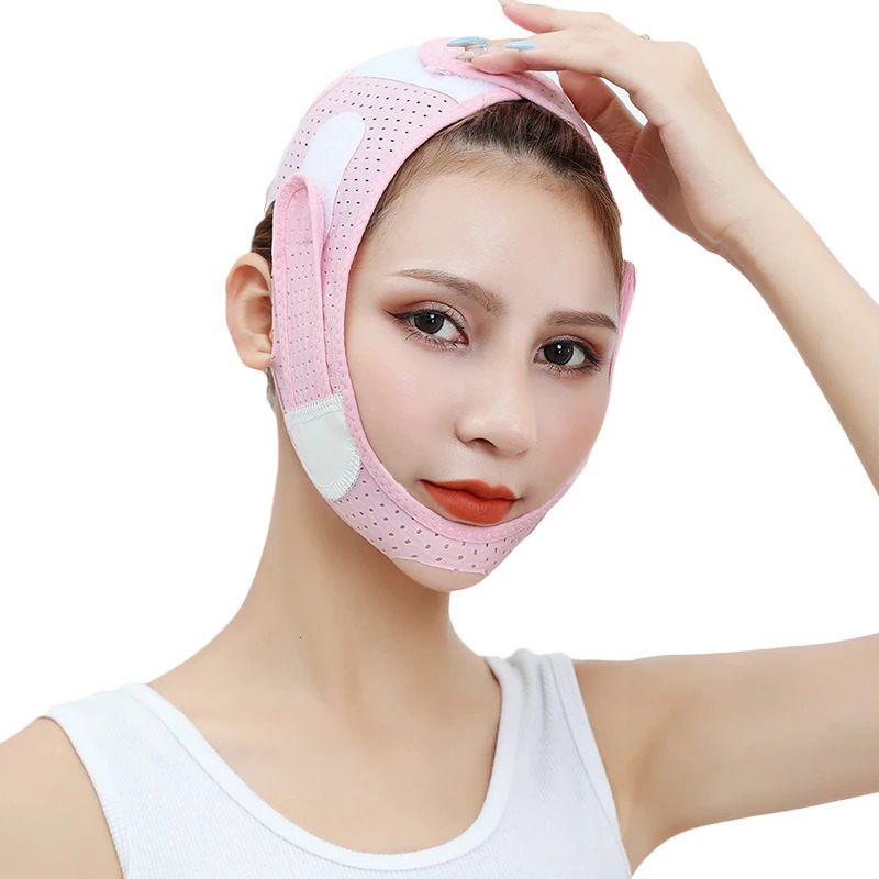 Double chin shock absorber face slimming belt V-shaped mask eliminator r adhesive tape womens belt proof mask weight 240713