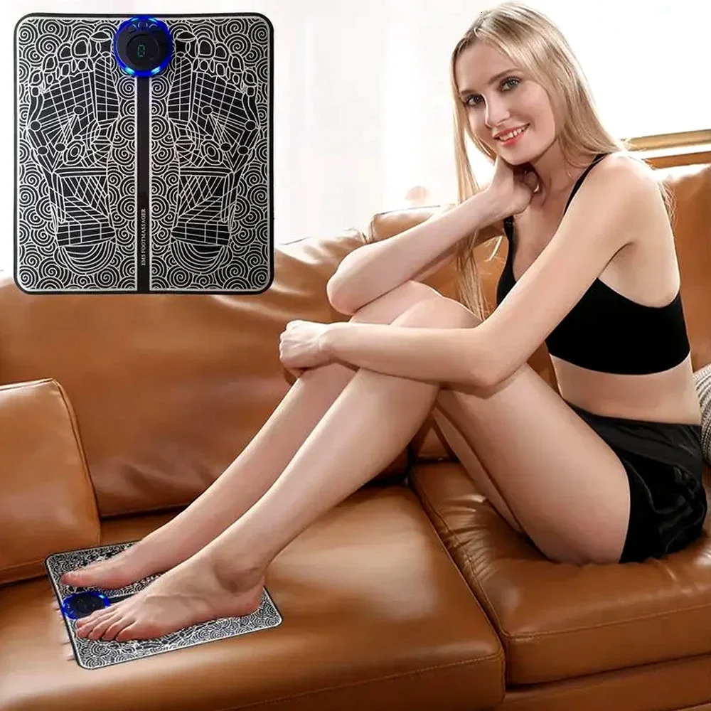 Foot massager foot muscle stimulator circulation and pain relief foot muscle relaxation pad for nerve foot care 240713