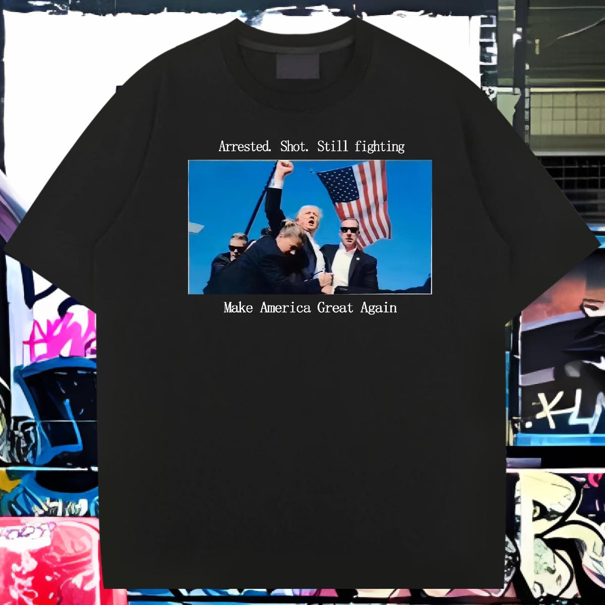 Loose Men Tops Tees Breathable Crew Neck 230g Cotton Anime Printing Street Mens T Shirts Graphic 2024 Designer Tops Shirt