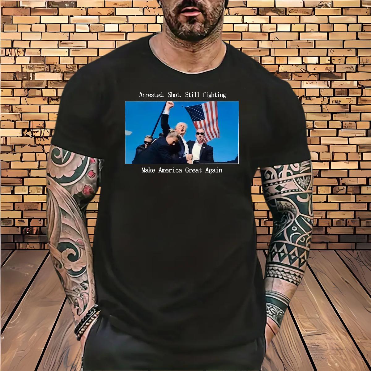 Fashion Design T-Shirts presidential election 230g 100% Cotton Oversized Hip Hop Street Men Tops Tees Breathable Short Sleeve Unisex