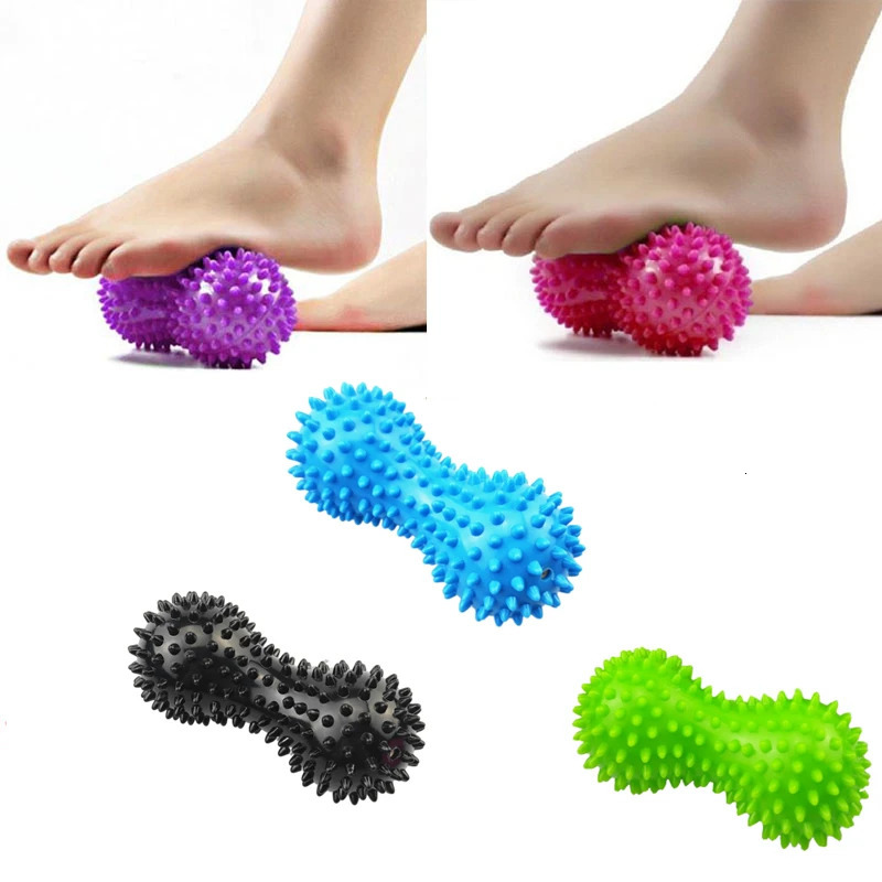 1 Peanut Massage Ball SHedgehog Sensor Training Grip Ball Muscle Pain Pressure Sensor Ball Foot Muscle Massage Relaxation 240713