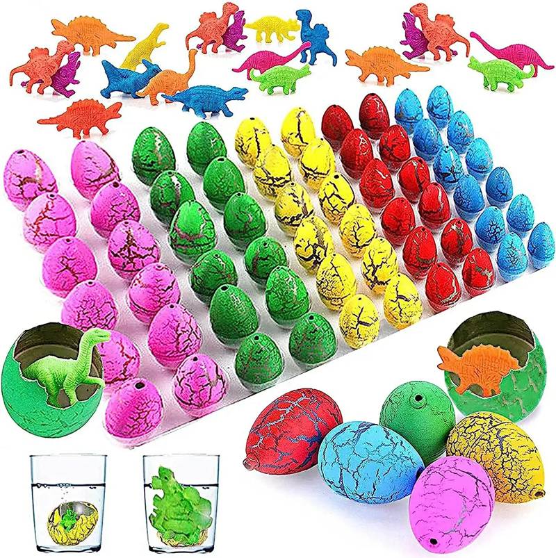60pcs/lot Magic Hatching Growing Dinosaur Add Water Grow Egg Animal Breeding Process Educational Teaching Funny Toys For Kids 295