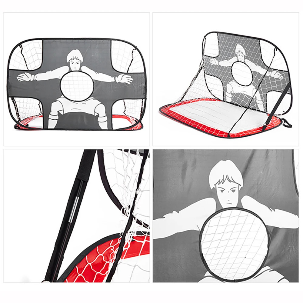 Goal Portable Foldable Football Goals Small Soccer Target Net Lightweight for Childre Indoor Outdoor Training 240712