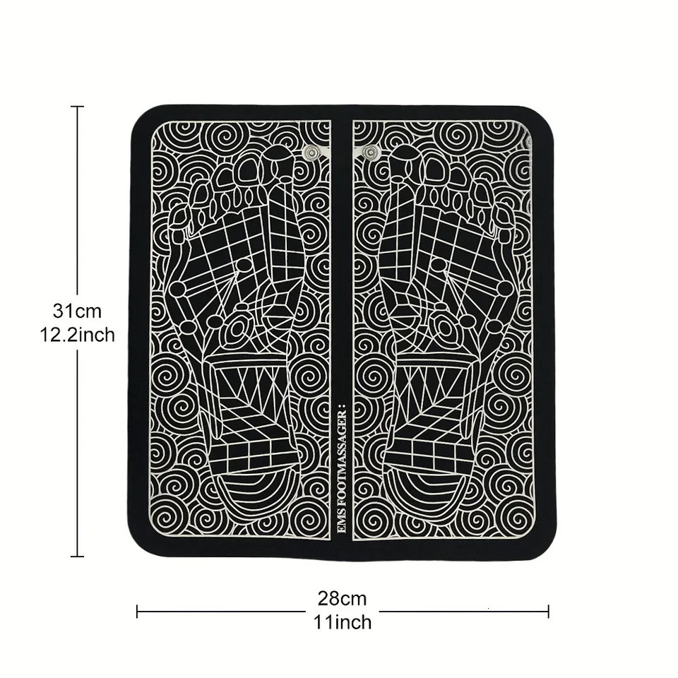Electric USB charging foot massage pad for relaxing foot acupoints improving blood circulation with 8 modes and 19 levels of relaxation 240713