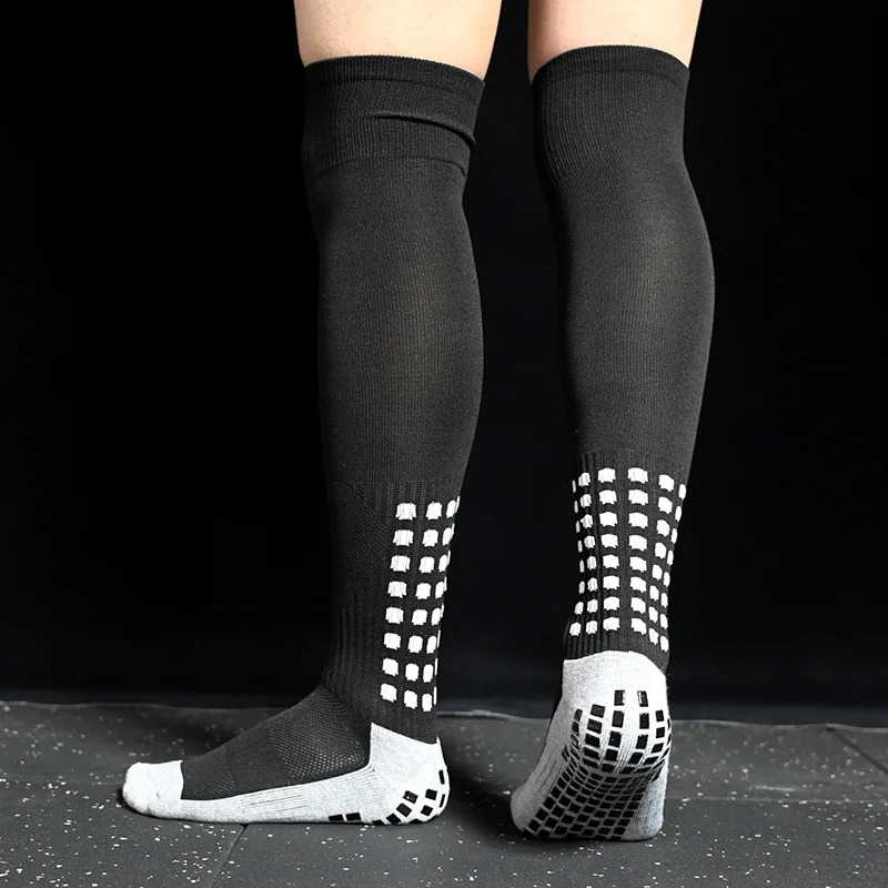 Long Football Socks Silicone Suction Cup Grip Anti Slip Soccer Socks Sports Men Women Baseball Rugby Socks 240713