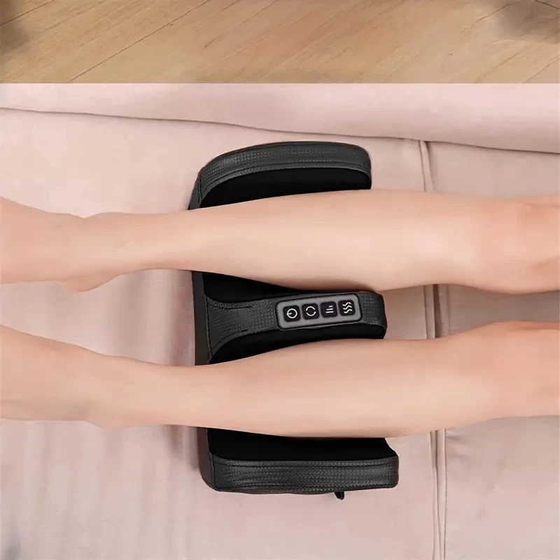 Electric foot massager finger pressure kneading deep tissue calf infrared heating leg fatigue relief muscle vibrator relaxation machine 240713