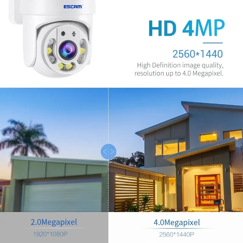 NEW 2024 8MP 4K WIFI IP Camera Outdoor Security Night Vision 1080P Wireless Video Surveillance Cameras Human Detect iCsee TY114