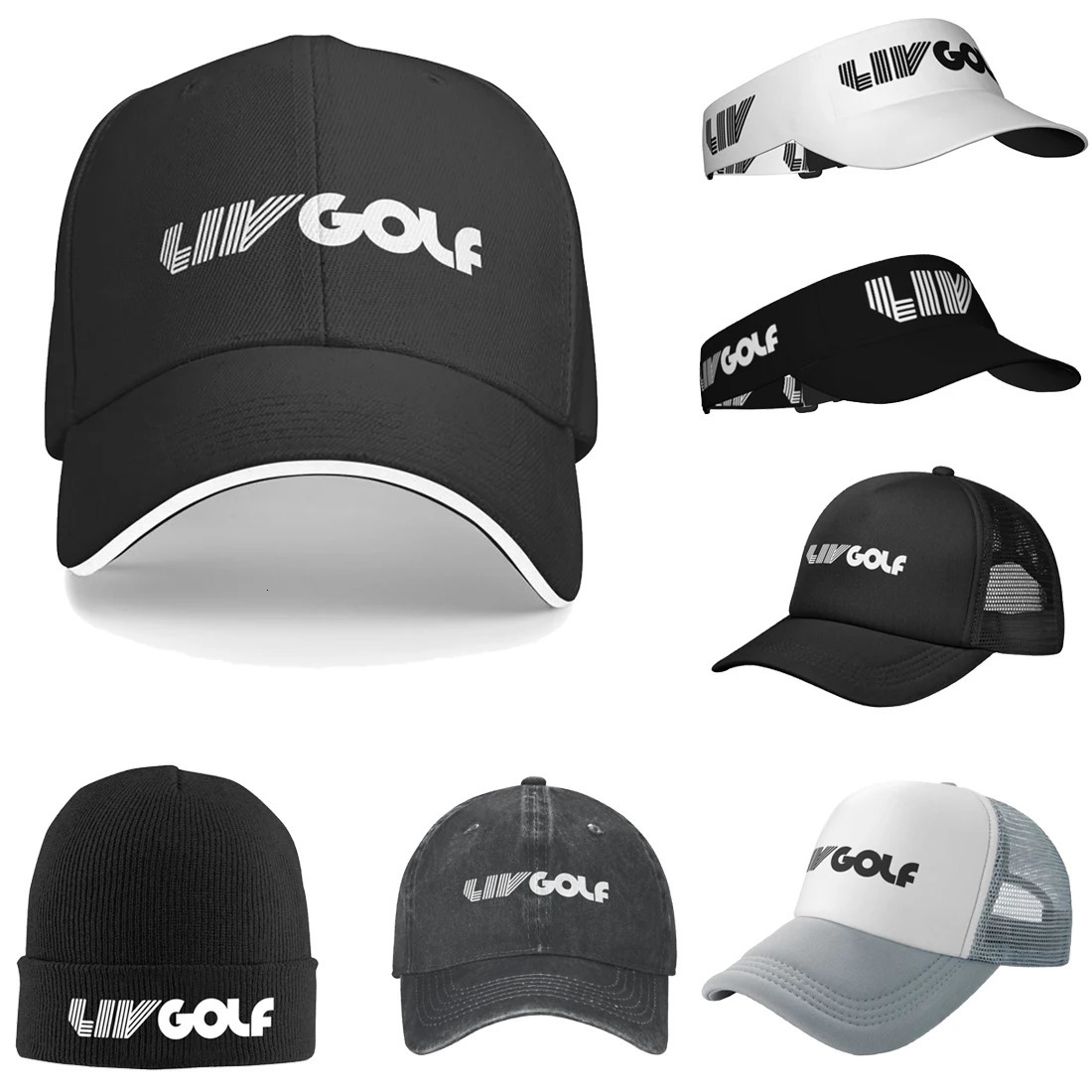 Golf Tournament Liv Baseball Caps Accessories Vintage Cap Unisex Outdoor Adjustable Fit 240709 dh5727163
