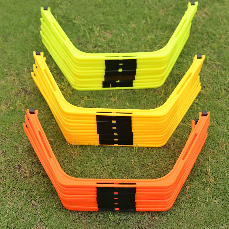 6Pcs Training Rings Agility Football Ring Equipment Folded Hexagon Soccer Footwork Ladder Exercising Multi Supplies Hex Hurdles 240712