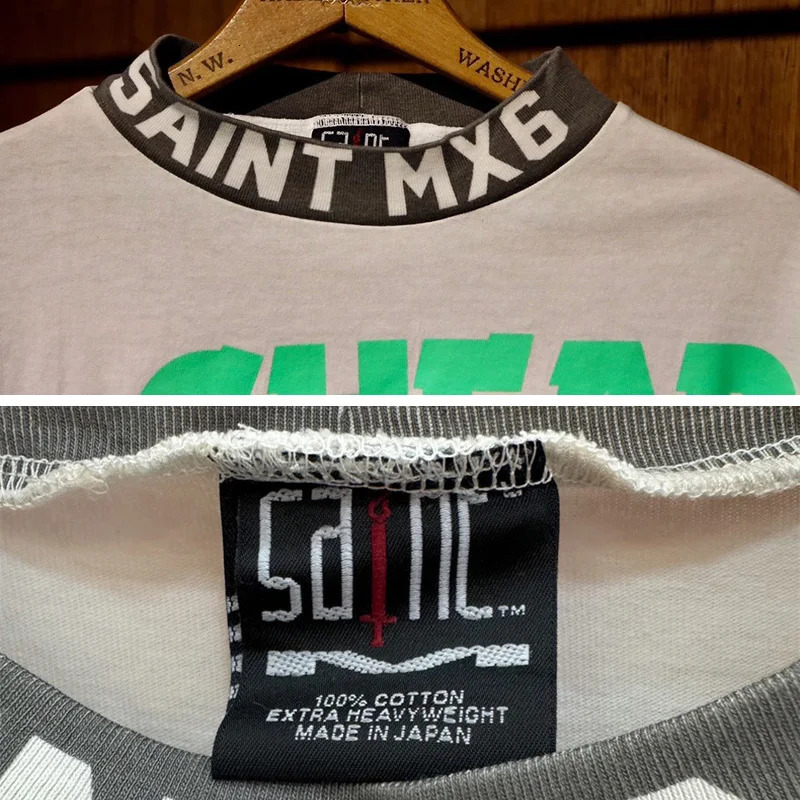 High Quality Jesus Burning Hand Lightning Long Sleeve TShirt Men Women 1 Oversized Saint Micheal T Shirt 24SS Tops Tee 240712