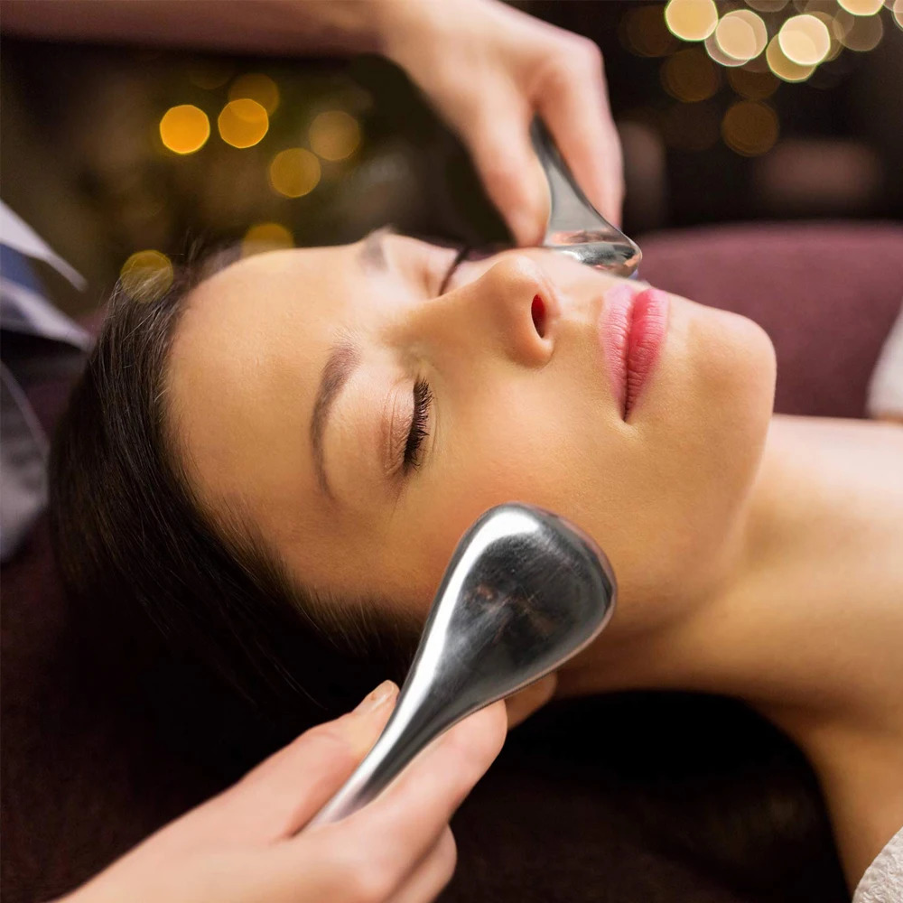 1 pair of ice hockey skin care tools stainless steel beauty freezer female cooling hydro ball 240713