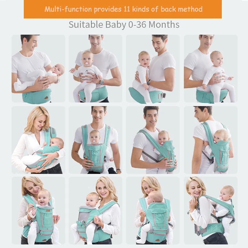 Ergonomic Baby Backpack Infant Kid Hipseat Sling Front Facing Kangaroo Wrap for Travel baby gear 240710