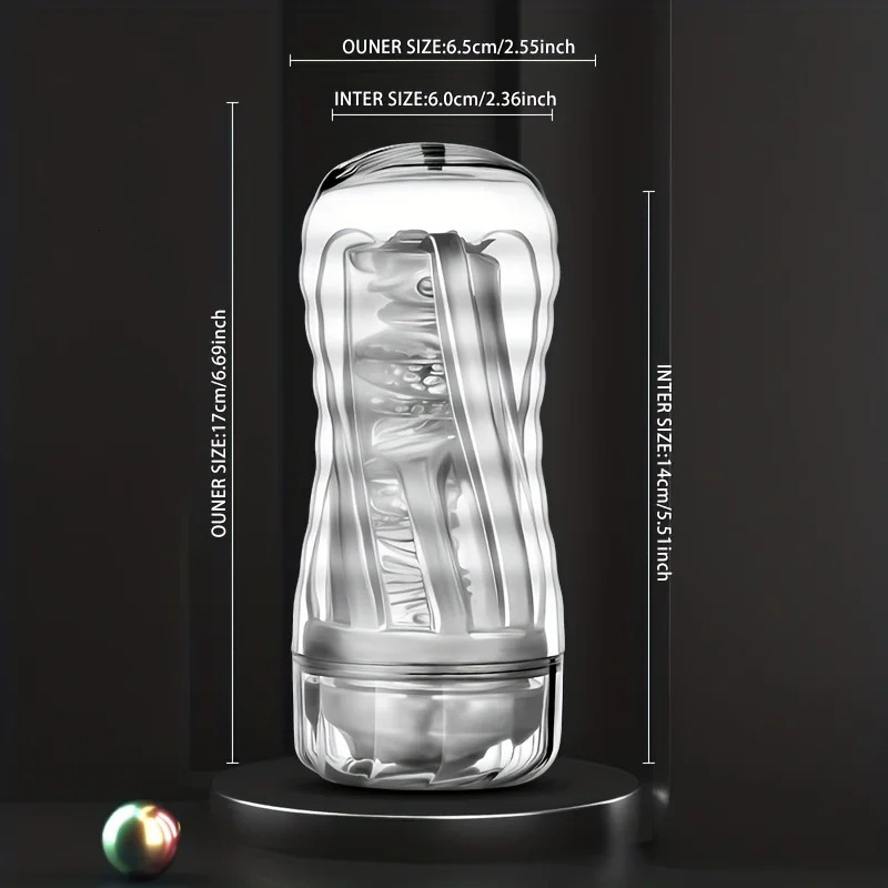 Men Hand Held Masturbation Cup For Penis Exerciser Open Type Dick Deep Throat Blowjobs Masturbator Massager Adult Male Sex Toys 240711