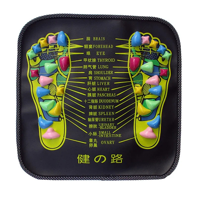 Stress Relief Reflexology Walking Stone Road Foot Massage Pad Tenderness Relaxation Massage Pad Trigger Point Health Treatment Relaxation Pain 240713