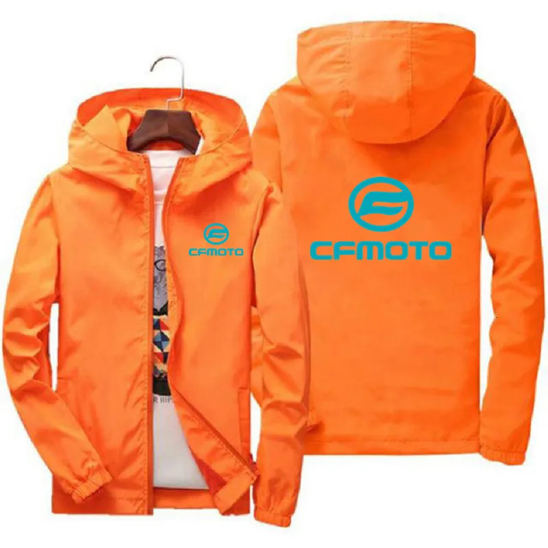 Cfmoto 2024 Mens Racing Suit Jacket Long Sleeves Casual Gradient Motorcycle Waterproof Coat Print Clothing Comfortable Top 240709