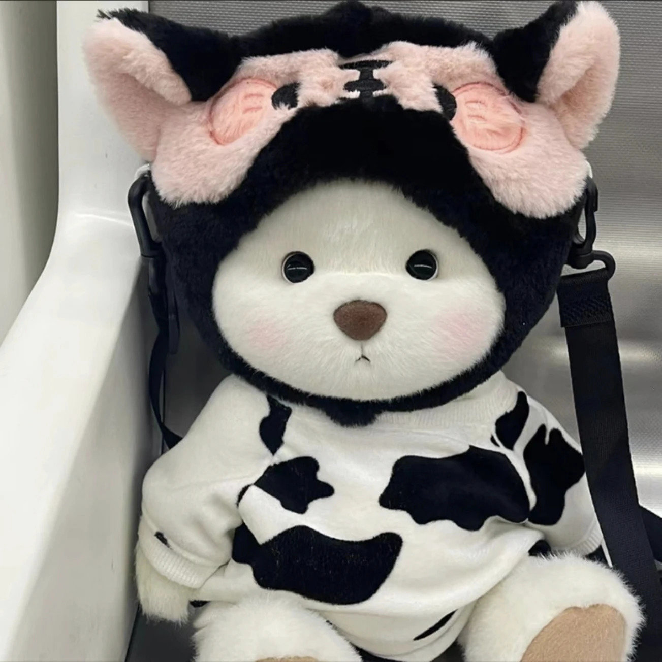 Handmade Teddy Bear Plush Toy Change Dress Honey Bag Cloth Girl Hug Cuddly Plushie Doll for Girlfriend Christmas Gift 240708