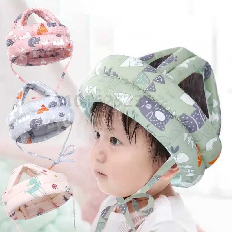 Baby and toddler helmets safety helmets soft and comfortable heads adjustable safety protection learning and walking collision padsW240713