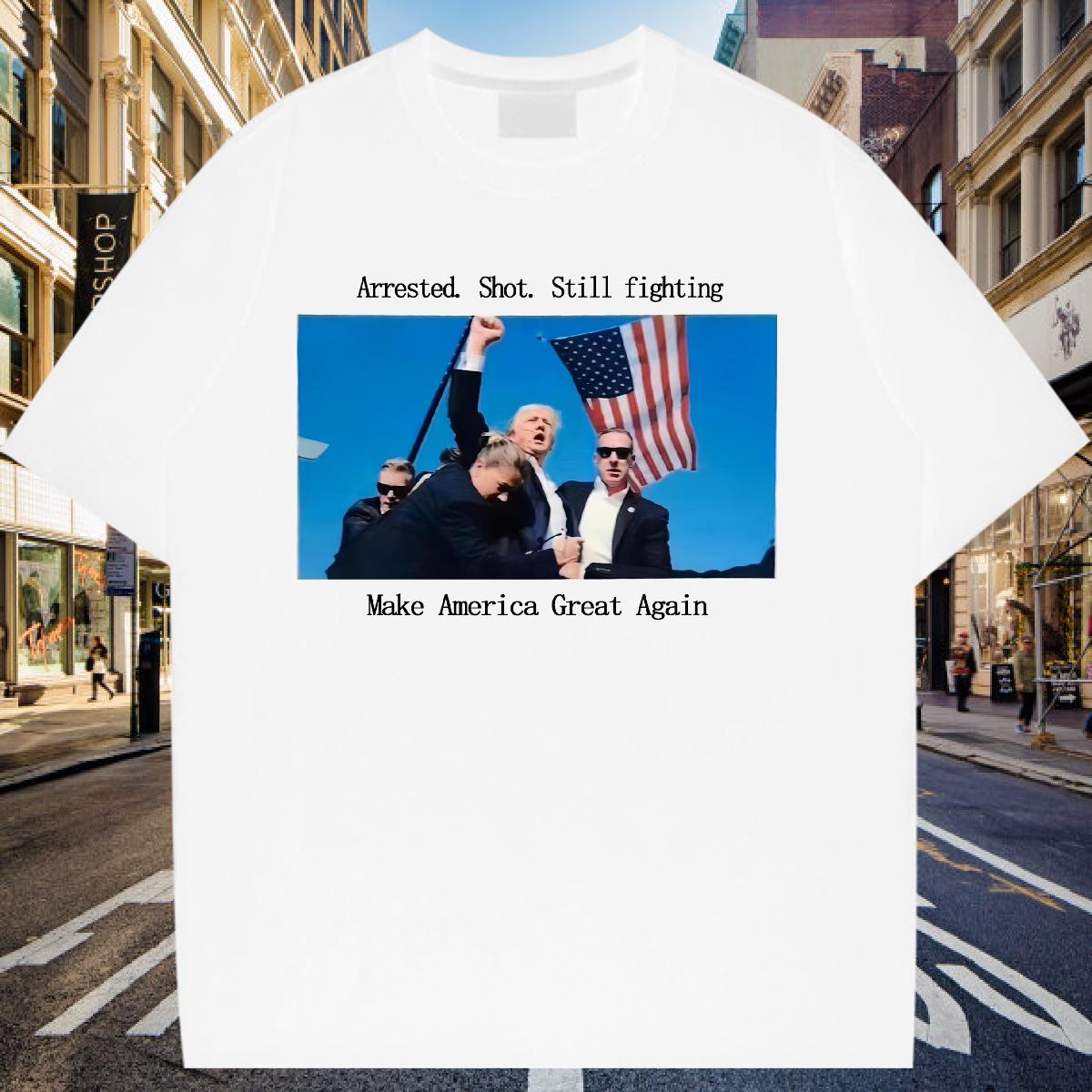 Fashion New T-Shirts for Women Cotton Comfortable presidential election 230g 100% Cotton Hip Hop Street Tshirt for Man Woman Custom Printed Unisex Wea