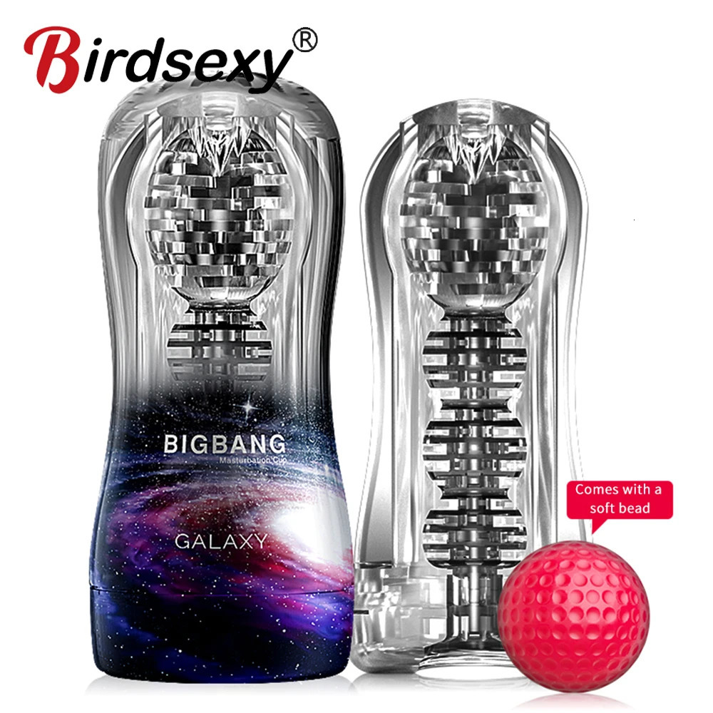 Transparent Masturbation Cup Glans Stimulator Ball Sex Toy for Man Male Masturbator Toys Men Massager Adult Trainer 240711