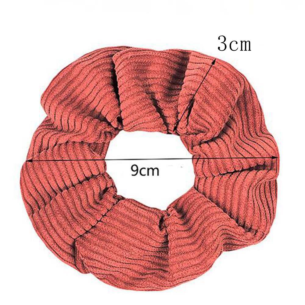 Scrunchie Stretch Headband Scrunchies Women Elastic Corduroy Hair Band Ties Girls Ponytail Holders Hairband Head band Accessories 20pcs 1012
