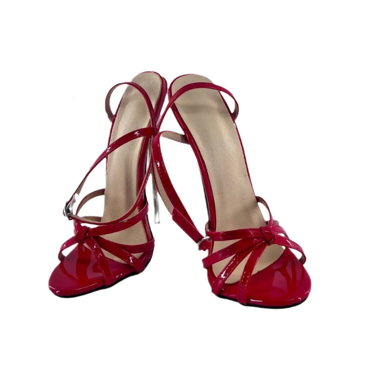 18CM Super High Heels Fishing Rod Sandals Metal High Heels Female Sexy fetishists Men and Women Quick Delivery 36- 240704