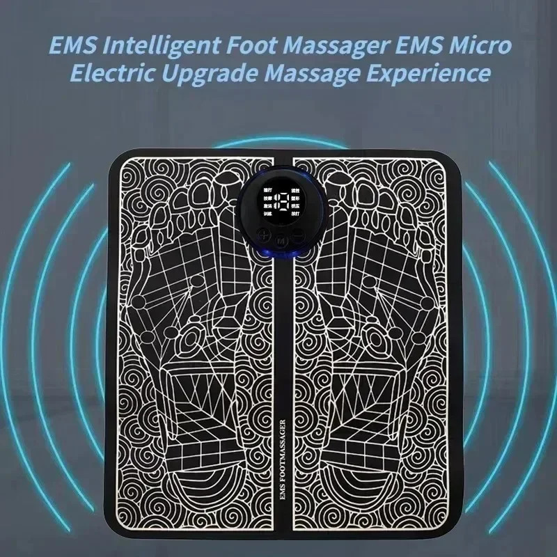 Electric EMS foot massager pad electric muscle stimulation foot massager USB charging portable 240713