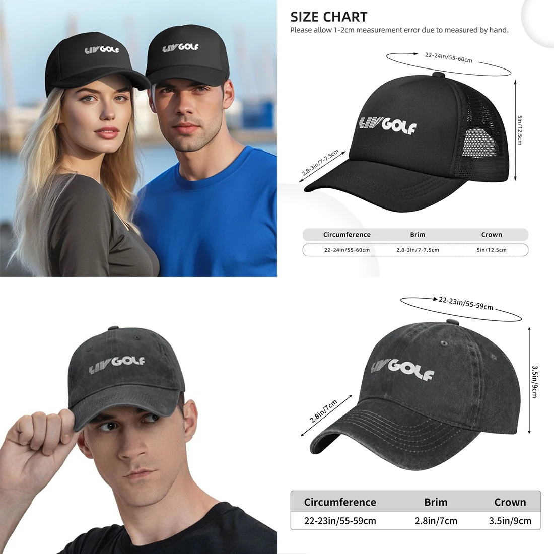 Golf Tournament Liv Baseball Caps Accessories Vintage Cap Unisex Outdoor Adjustable Fit 240709 dh5727163