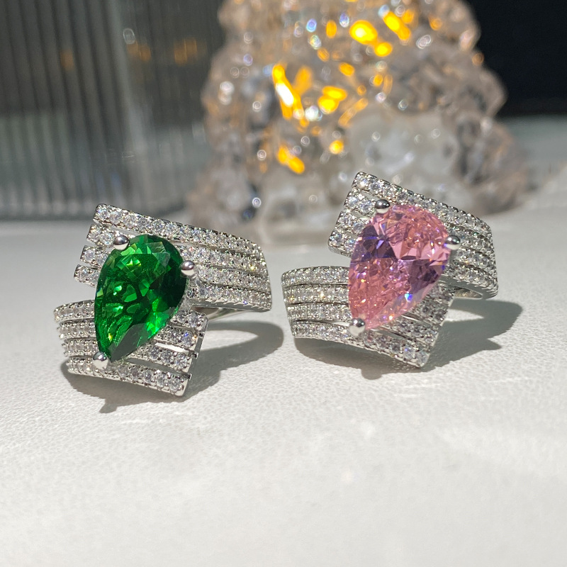 2024 Sparkg Sterg Sier Bridal Ring: Elegant Moissanite Jewelry