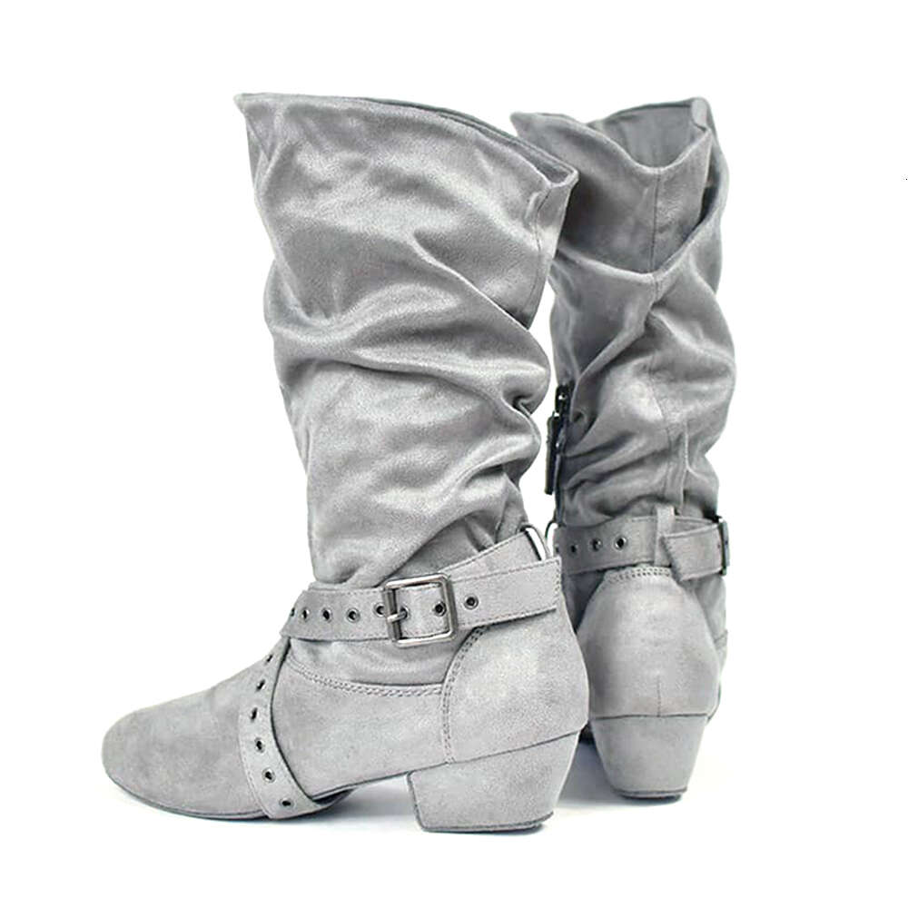 Jouncing Line Latest Lace Up Women Long Beige Girls Salsa Latin Jazz Dancing Western Folk Country Dance Boots