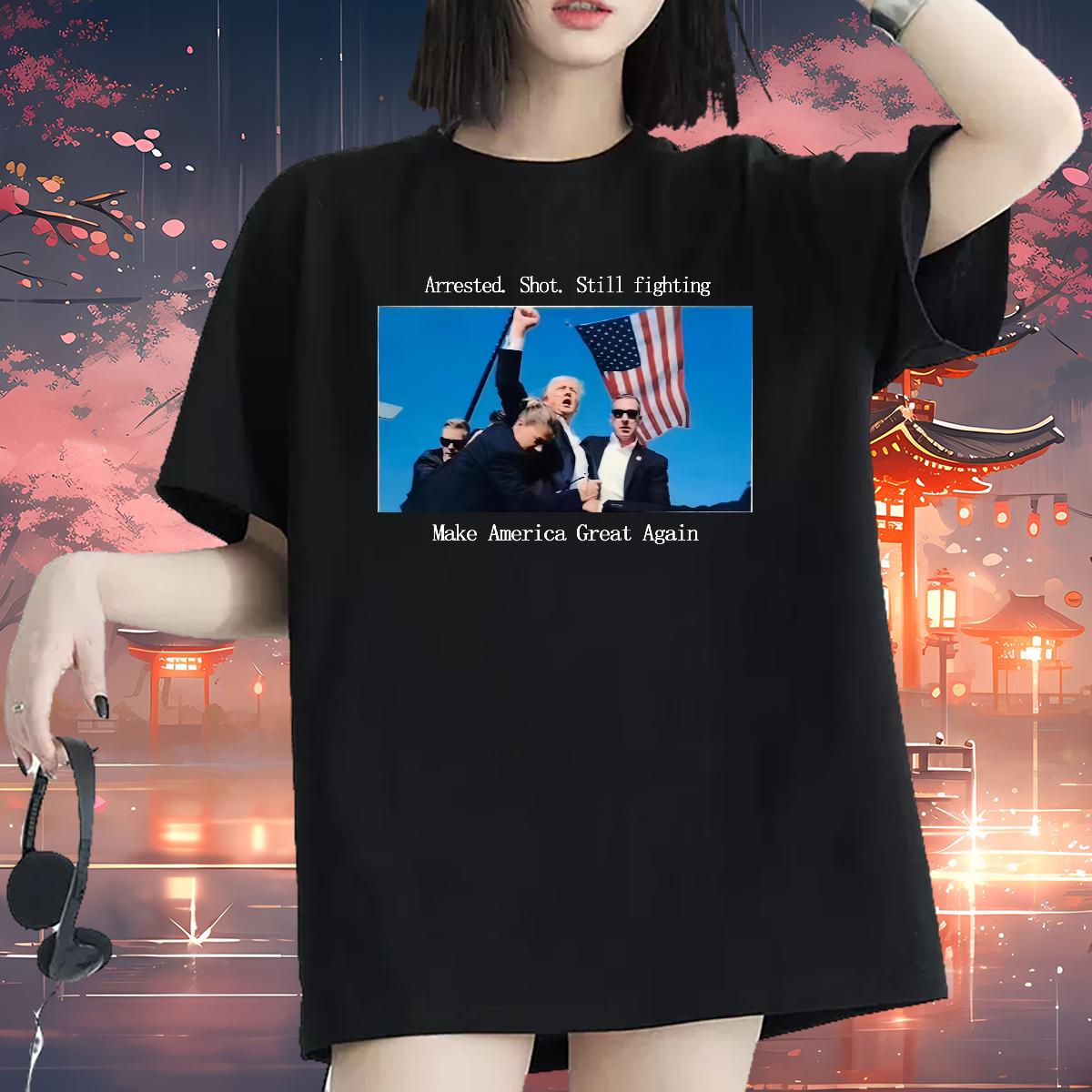 Casual New Woman T Shirts presidential election Outdoor Cotton Comfortable 100% Cotton 230g Unisex Tshirts Customized Print Wholesale Top Shirts