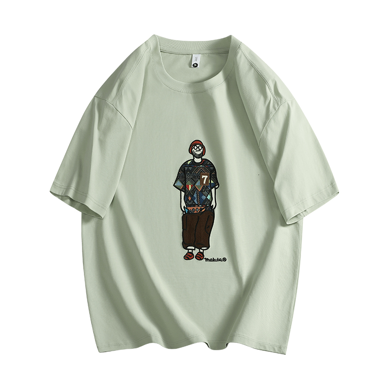 Flash delivery short sleeved T-shirt for fashion summer 2024 new loose, personalized and handsome men's top