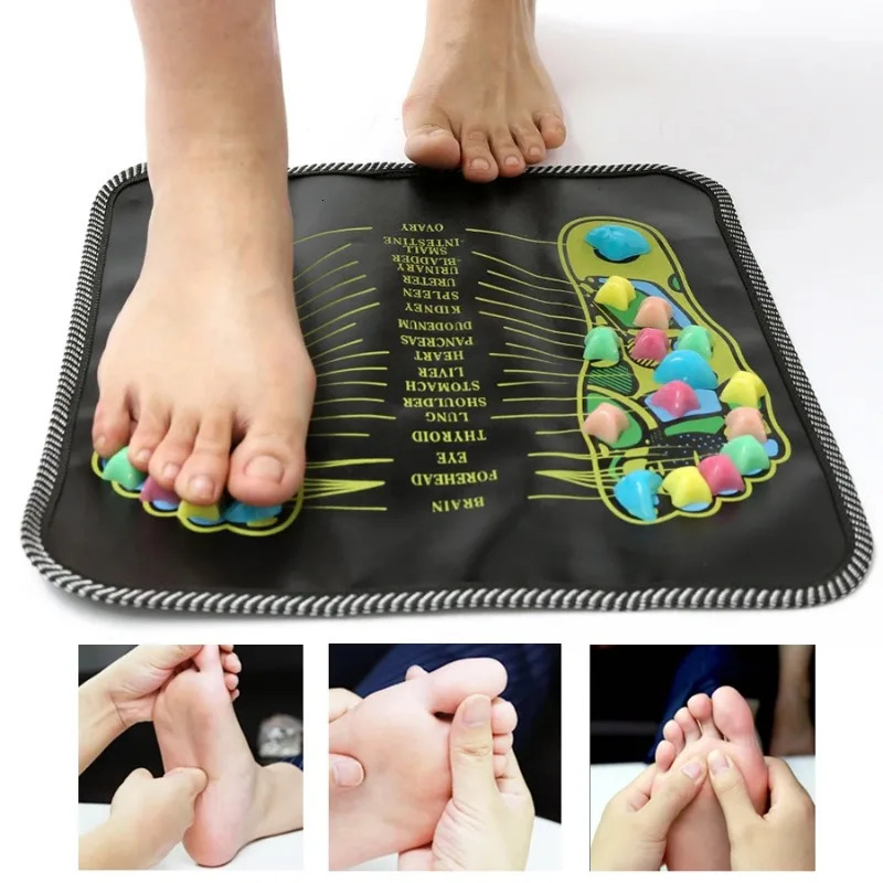 Stress Relief Reflexology Walking Stone Road Foot Massage Pad Tenderness Relaxation Massage Pad Trigger Point Health Treatment Relaxation Pain 240713