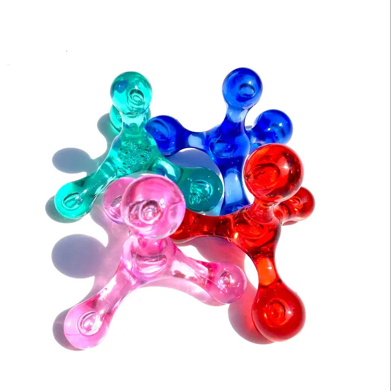 Useful 4-ball mini manual massager for arms back legs head legs joints acupressure relaxation tool Oedema fat elimination 240713