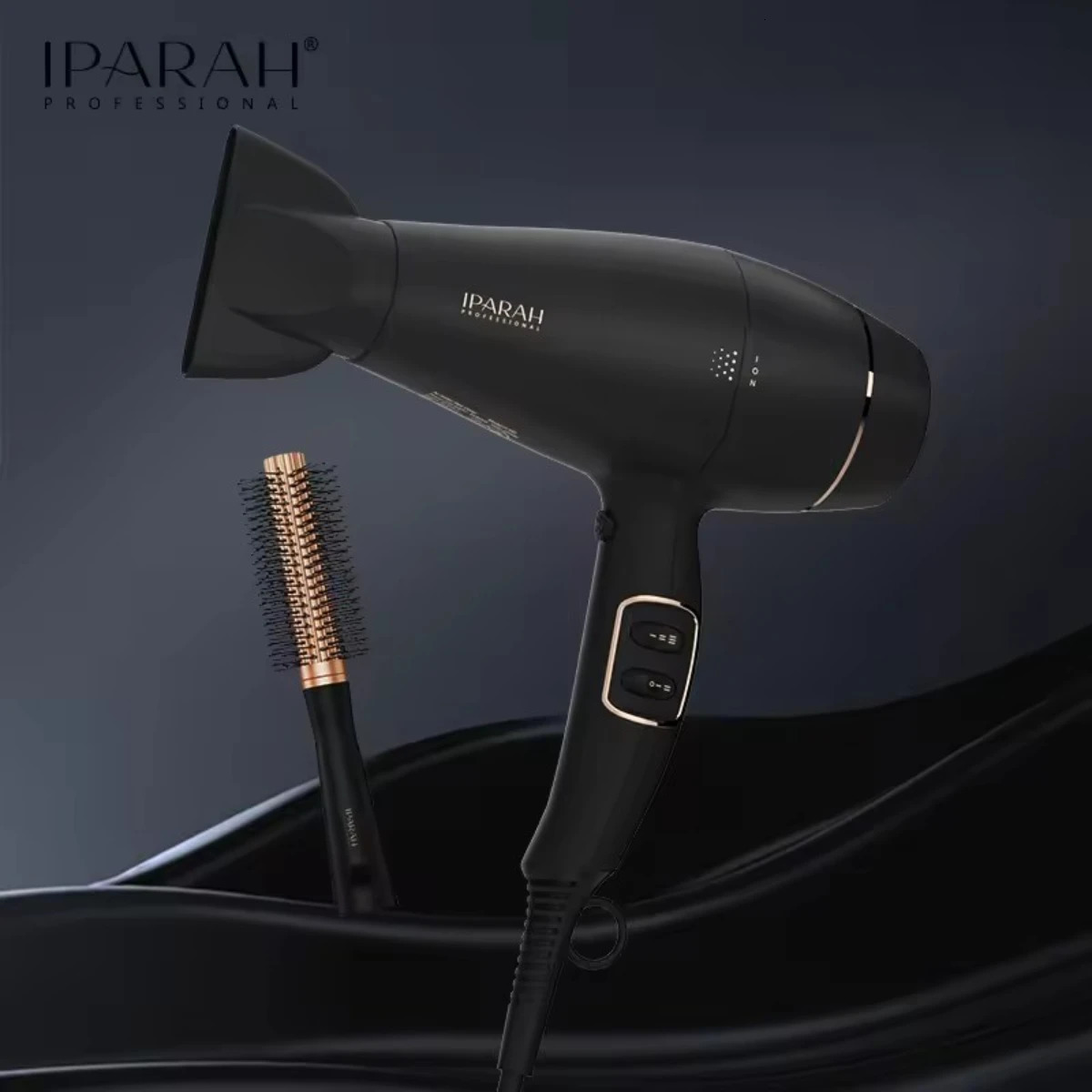 IPARAH Negative Ion Hair Care Hair Dryer Professional Low Noise Blow Dryer Leafless High Speed Powerful Hair Dryer Women P350 240708
