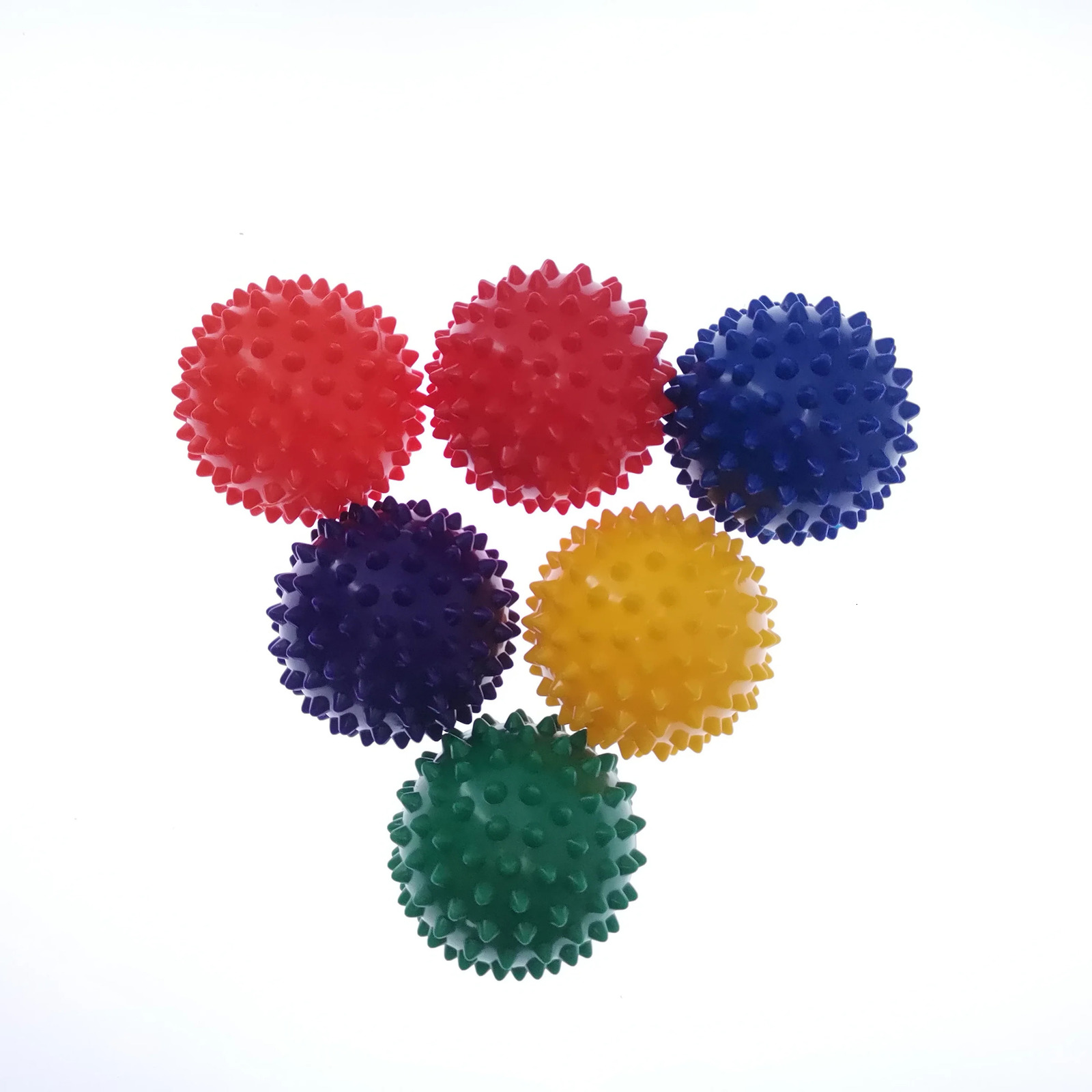 Durable PVC Spike Massage Ball Trigger Point Exercise Fitness Hand and Foot Pain Relief Foot Fascia Relief Hedgehog 7cm Ball 240713
