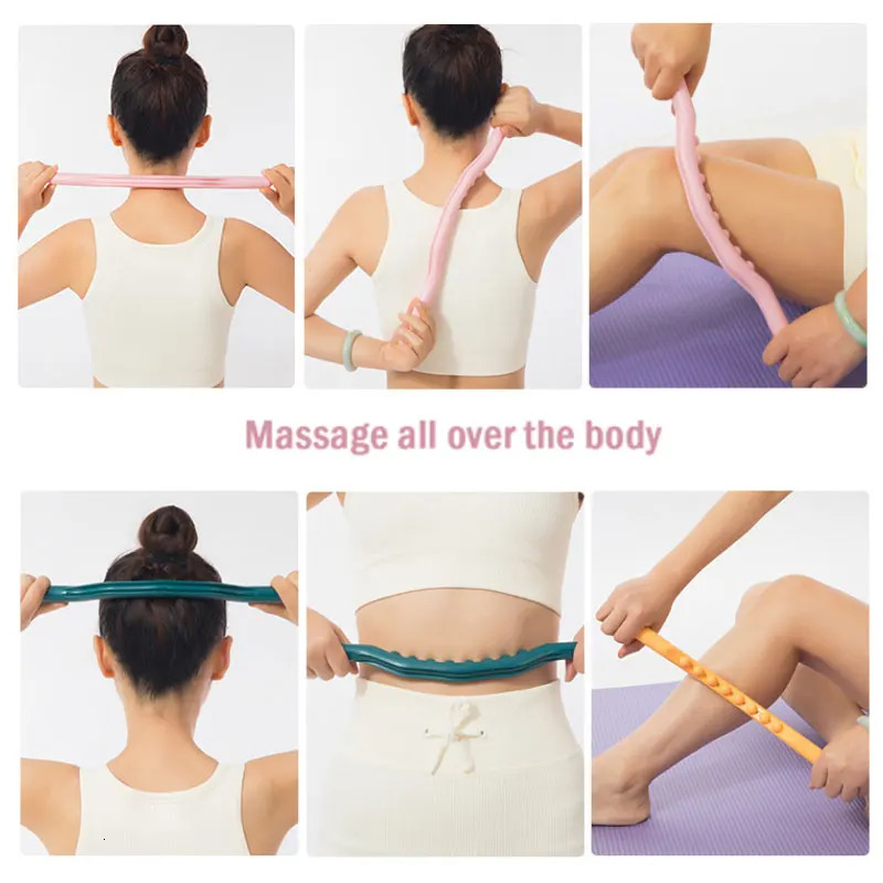 8 bead melon sand rolling stick used for whole body scraping massage stick back massage stick SPA treatment tool point treatment melon sand relaxation