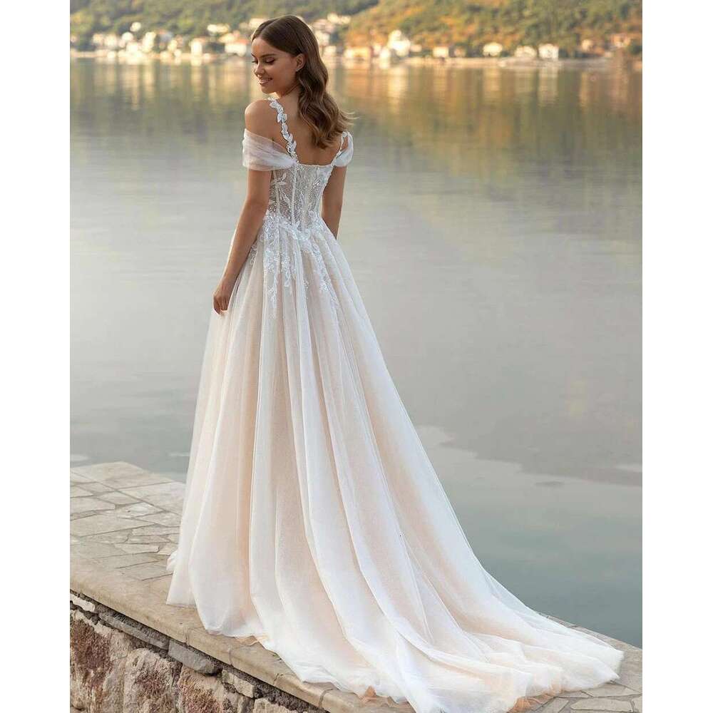 urious Dubai Arabic Wedding Dresses For Women Strapless Sleeveless With Pearls Big Bow Long Train Bridal Gown Robe De Marie