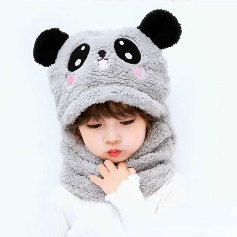 Girls boys scarves thick hats childrens winter hats newborns baby products childrens hats wool hats hats for children aged 1-18W240713